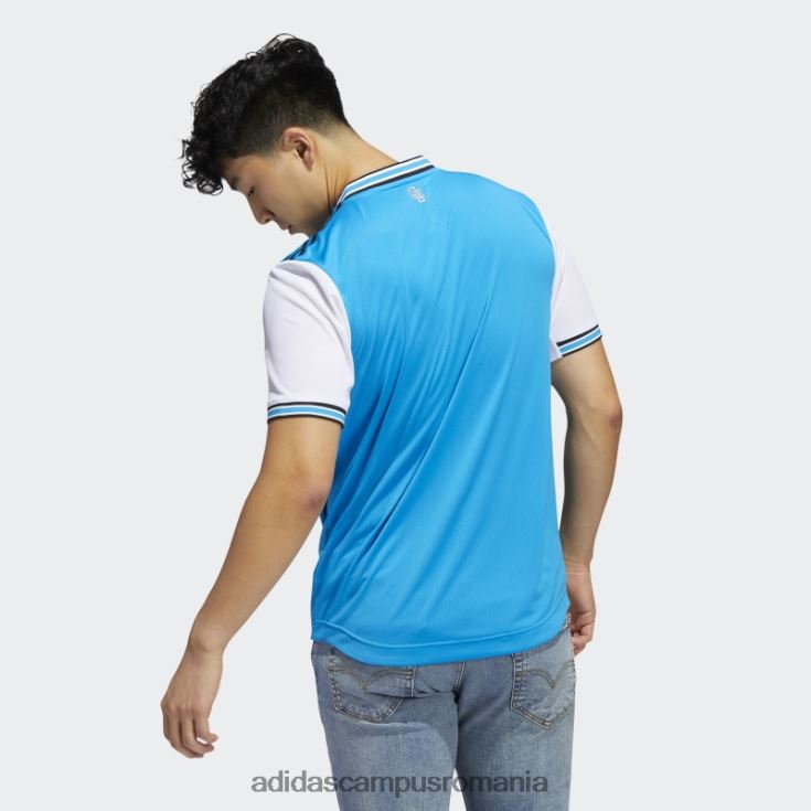 adidas campus romania tricou albastru charlotte fc 22/23 home autentic bărbați albastru alb J266N220620