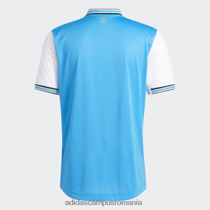 adidas campus romania tricou albastru charlotte fc 22/23 home autentic bărbați albastru alb J266N220620