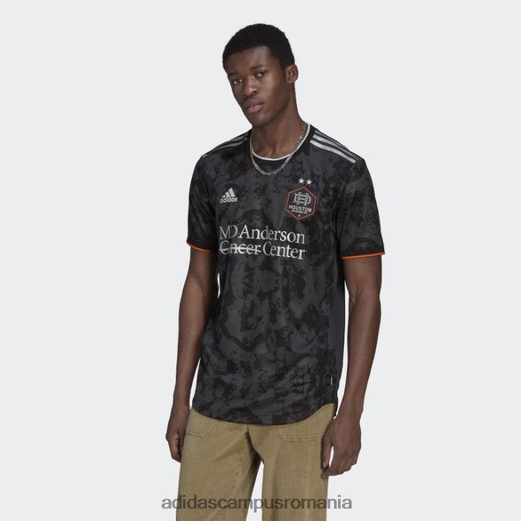 adidas campus romania tricou autentic din carbon Houston Dynamo 22/23 deplasare bărbați carbon/negru J266N220597