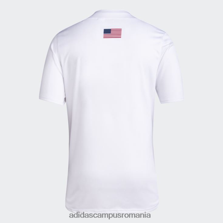 adidas campus romania tricou de baseball alb jayhawks adidas bărbați alb J266N220481