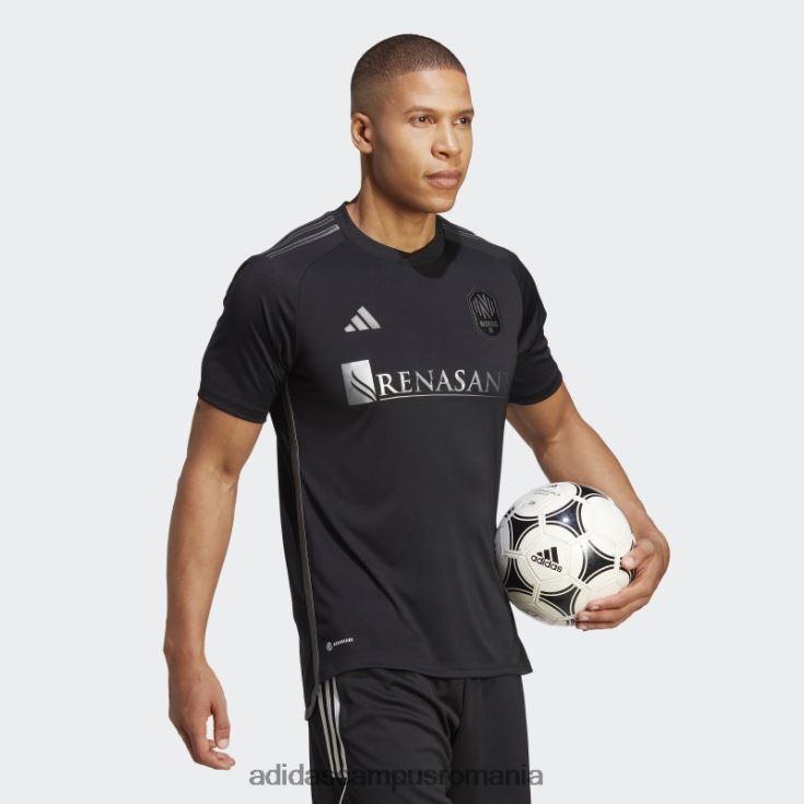 adidas campus romania tricou de deplasare negru nashville sc 23/24 fashion bărbați negru J266N220494