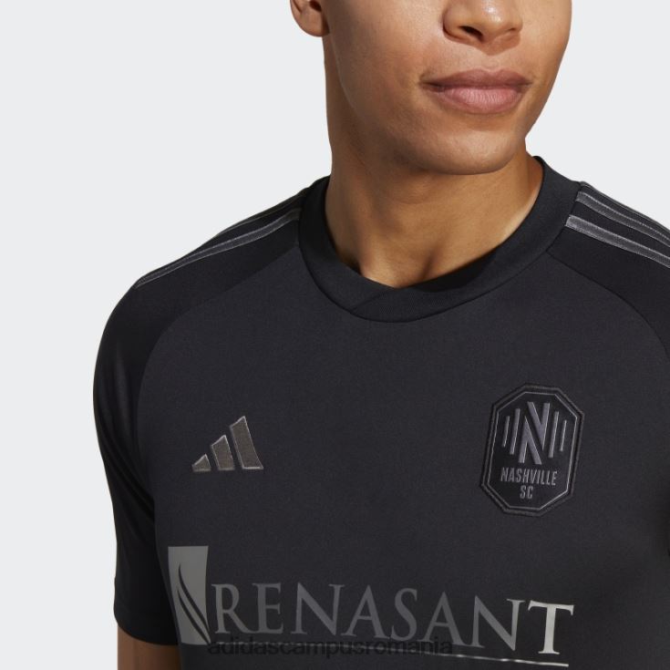 adidas campus romania tricou de deplasare negru nashville sc 23/24 fashion bărbați negru J266N220494