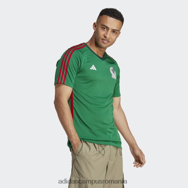 adidas campus romania tricou fan mexic acasă verde adidas bărbați verde/stacojiu J266N220364
