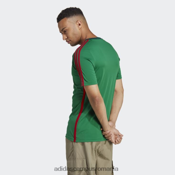 adidas campus romania tricou fan mexic acasă verde adidas bărbați verde/stacojiu J266N220364