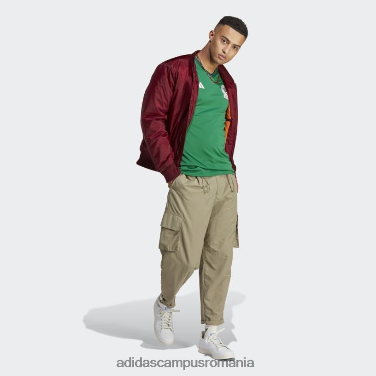adidas campus romania tricou fan mexic acasă verde adidas bărbați verde/stacojiu J266N220364