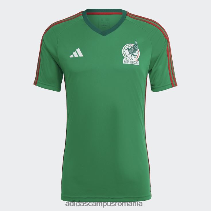adidas campus romania tricou fan mexic acasă verde adidas bărbați verde/stacojiu J266N220364
