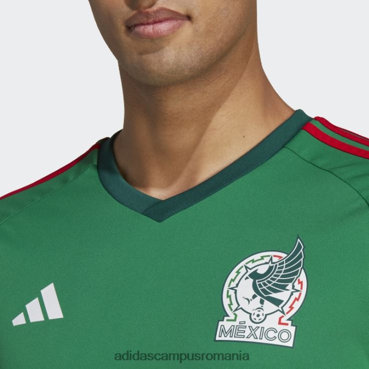 adidas campus romania tricou fan mexic acasă verde adidas bărbați verde/stacojiu J266N220364