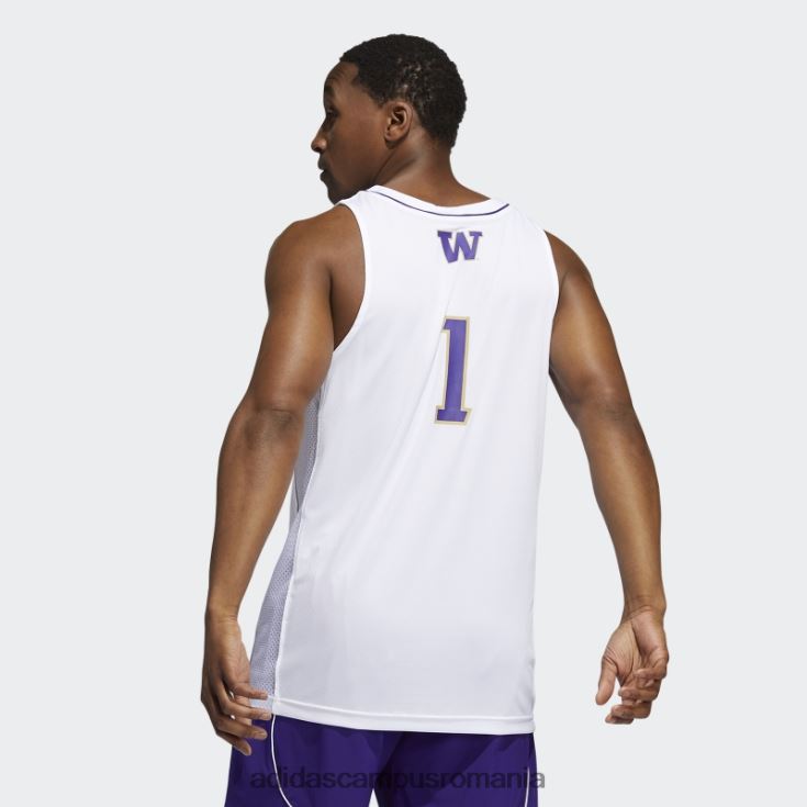 adidas campus romania tricou huskies ncaa swingman alb adidas bărbați alb/mov de facultate J266N220688