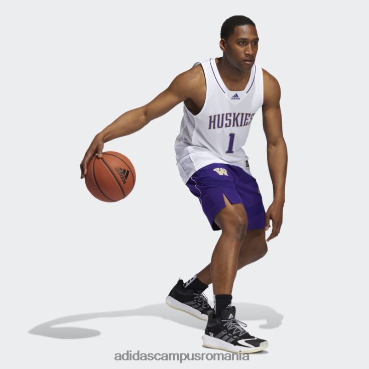 adidas campus romania tricou huskies ncaa swingman alb adidas bărbați alb/mov de facultate J266N220688