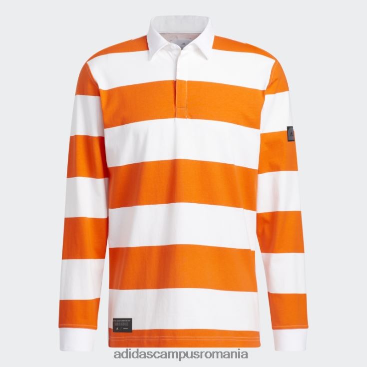 adidas campus romania tricou polo adicross alb cu maneca lunga bărbați alb/portocaliu J266N220596