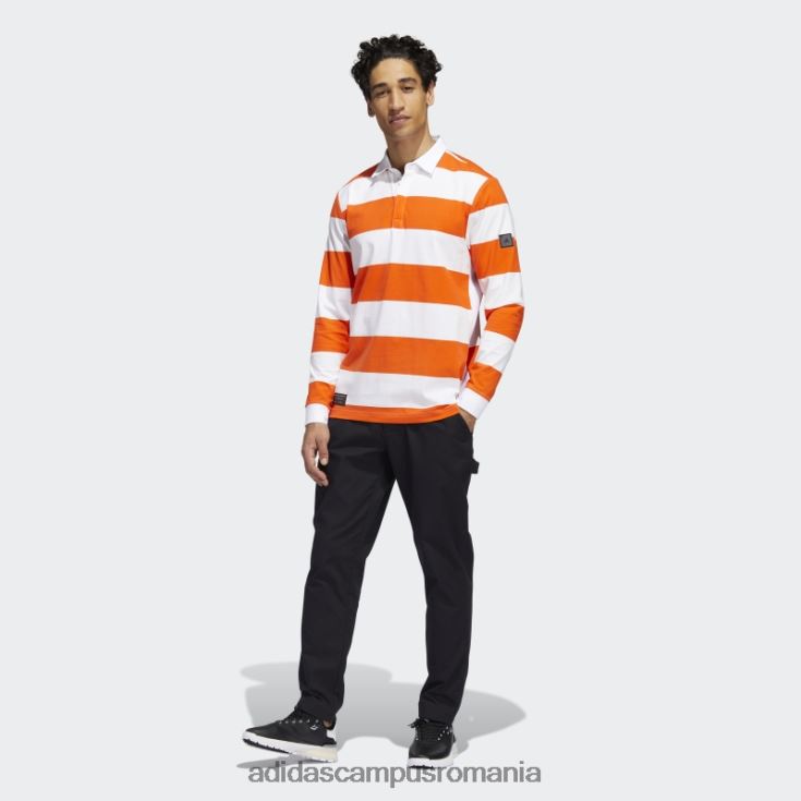 adidas campus romania tricou polo adicross alb cu maneca lunga bărbați alb/portocaliu J266N220596