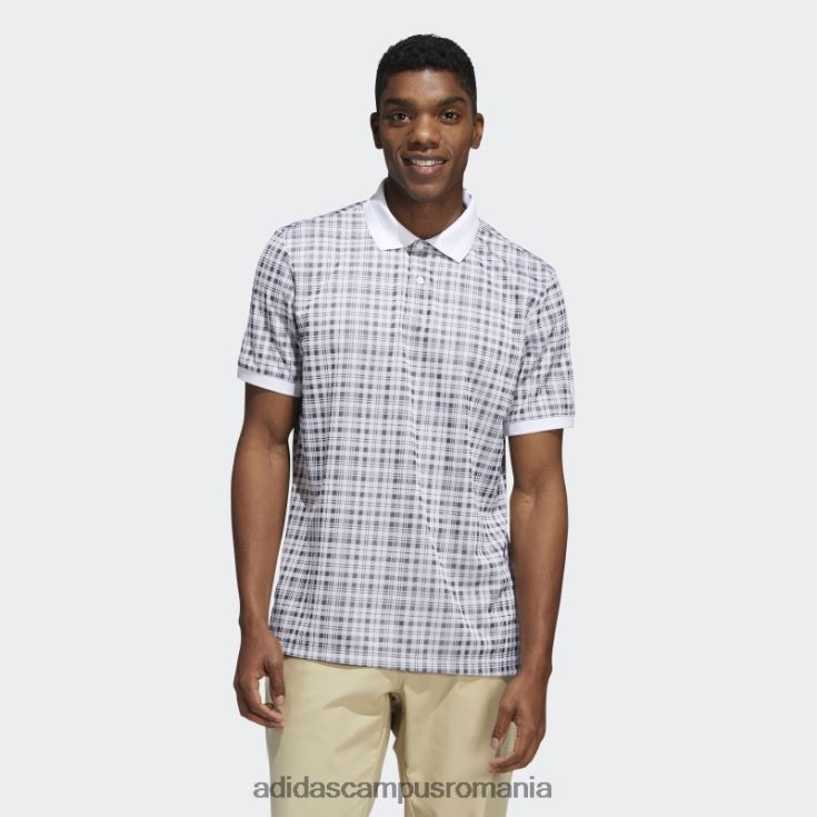 adidas campus romania tricou polo alb adicross în carouri adidas bărbați alb J266N220229