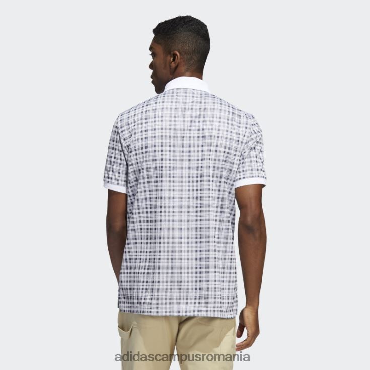adidas campus romania tricou polo alb adicross în carouri adidas bărbați alb J266N220229