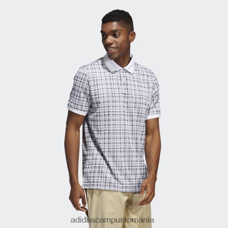 adidas campus romania tricou polo alb adicross în carouri adidas bărbați alb J266N220229