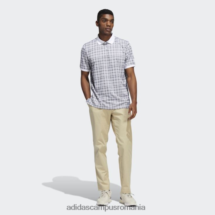 adidas campus romania tricou polo alb adicross în carouri adidas bărbați alb J266N220229
