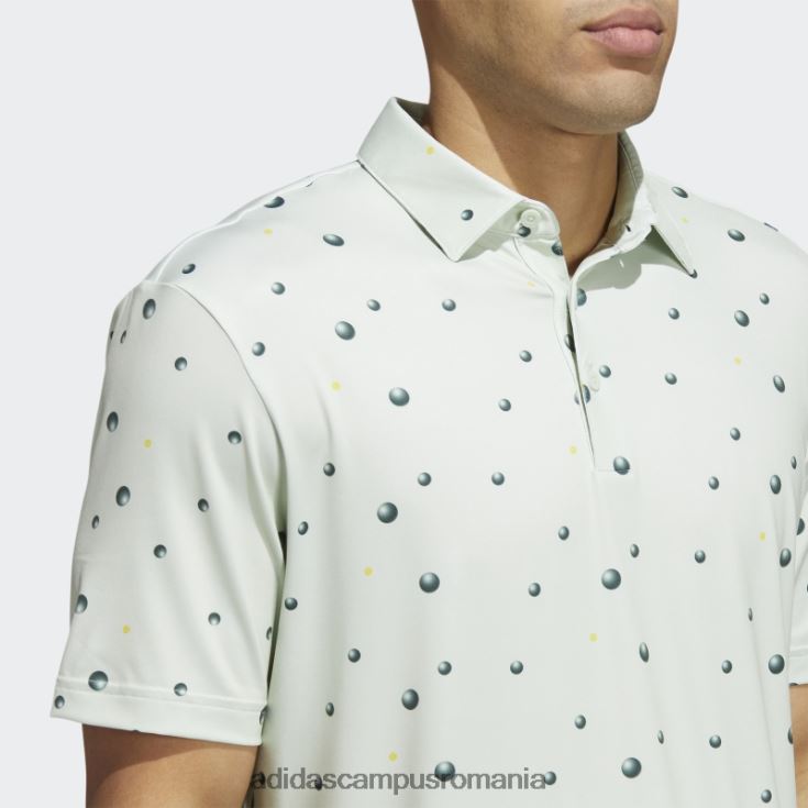 adidas campus romania tricou polo cu imprimeu integral ultimate365 verde bărbați verde galben J266N220224