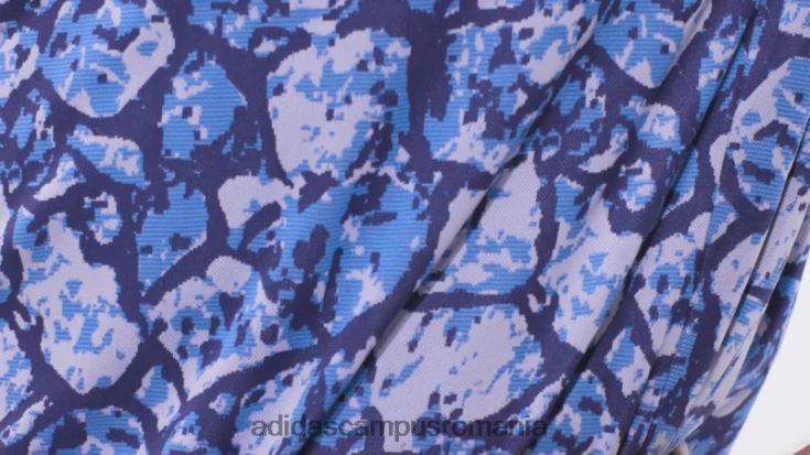 adidas campus romania tricou polo cu imprimeu pietruit cu conținut reciclat aqua bărbați ton aqua/violet/marin J266N220839