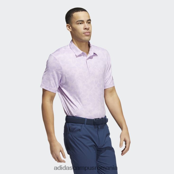 adidas campus romania tricou polo cu imprimeu prisma violet strălucire bărbați strălucire liliac/violet J266N220347