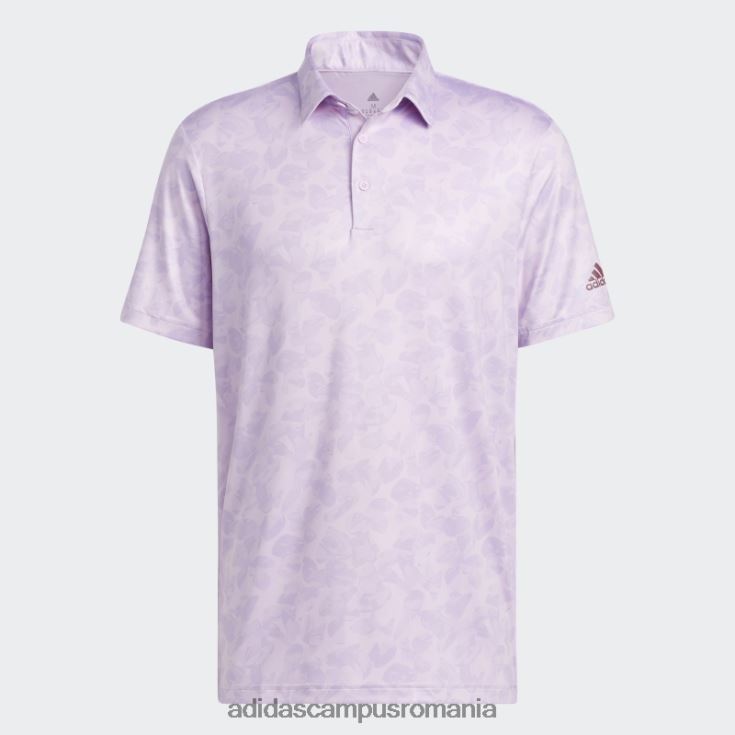 adidas campus romania tricou polo cu imprimeu prisma violet strălucire bărbați strălucire liliac/violet J266N220347