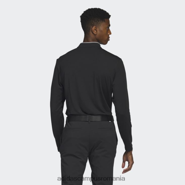 adidas campus romania tricou polo negru cu maneca lunga bărbați negru J266N220248