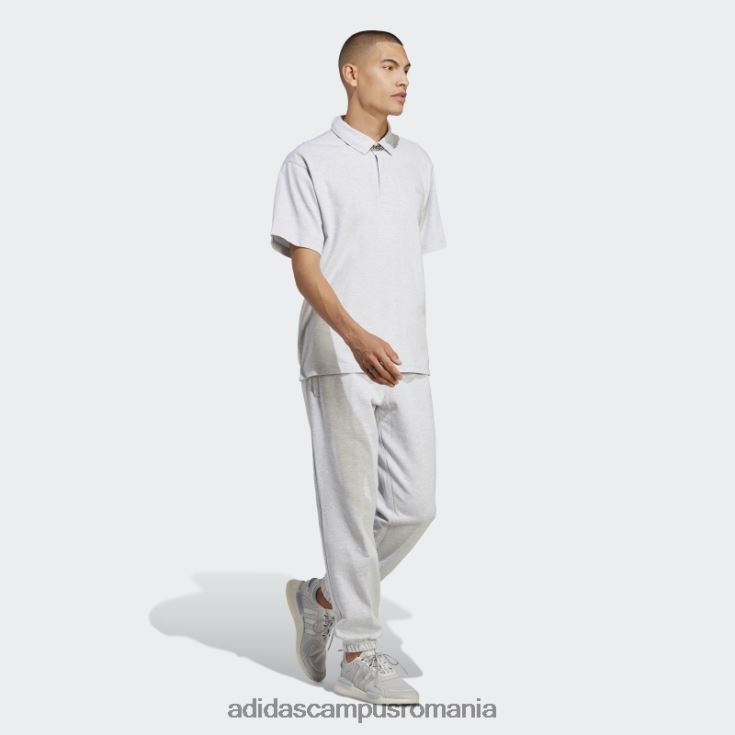 adidas campus romania tricou polo premium essentials gri deschis Heather adidas bărbați erica gri deschis J266N220598