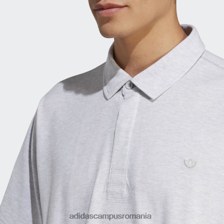 adidas campus romania tricou polo premium essentials gri deschis Heather adidas bărbați erica gri deschis J266N220598