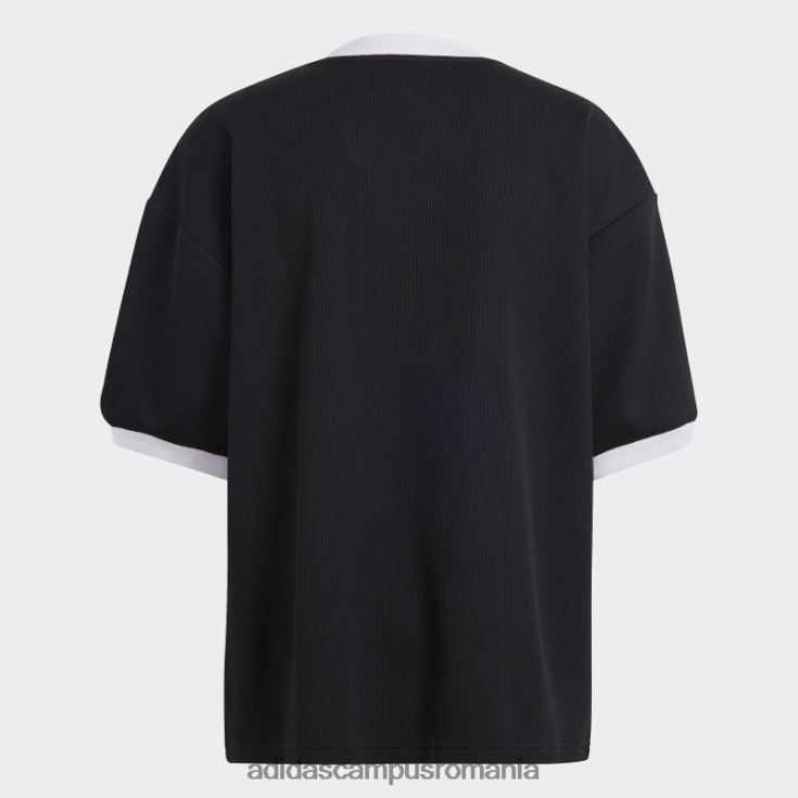 adidas campus romania tricou trei sferturi cu iconița neagră a Germaniei bărbați alb negru J266N220255