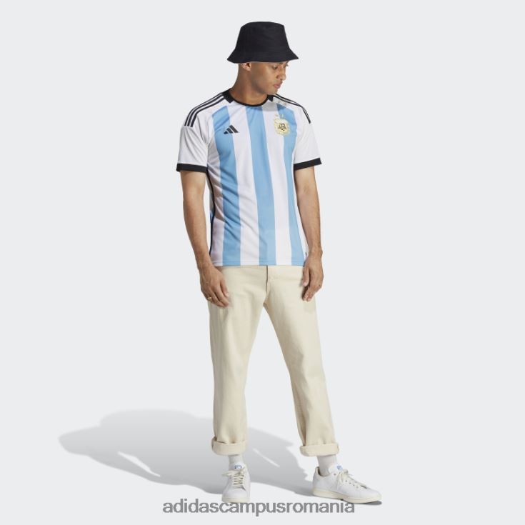 adidas campus romania tricoul argentina 22 acasă alb bărbați alb/albastru deschis J266N220197
