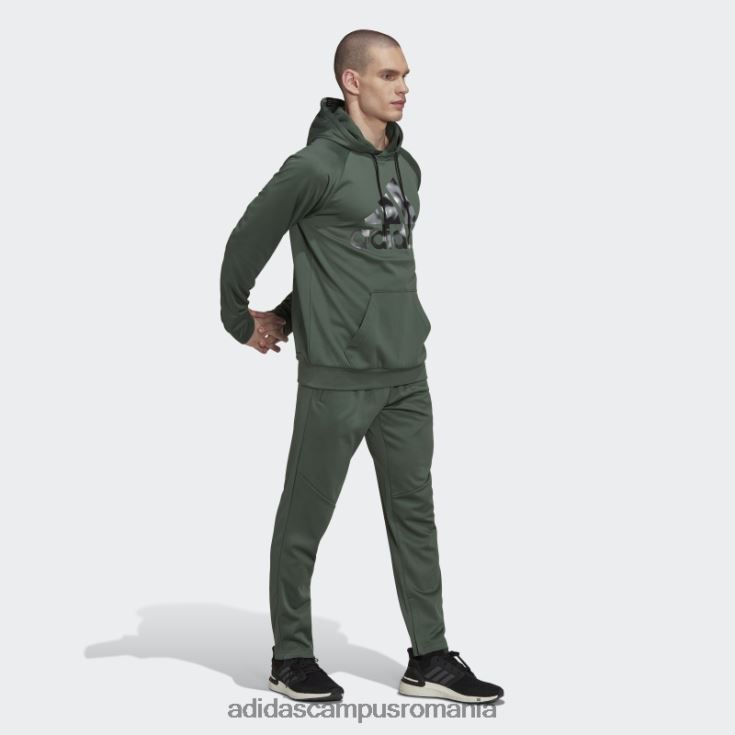 adidas campus romania Green oxide aeroready game and go camo logo hanorac bărbați oxid verde J266N220770