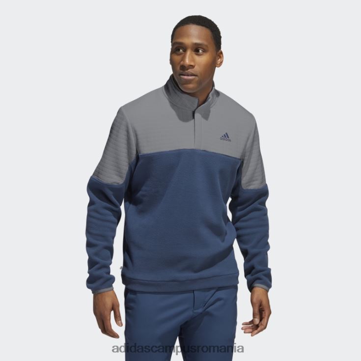 adidas campus romania Pulover cu fermoar 1/4 hidrofug gri adidas bărbați gri/bleumarin J266N220760