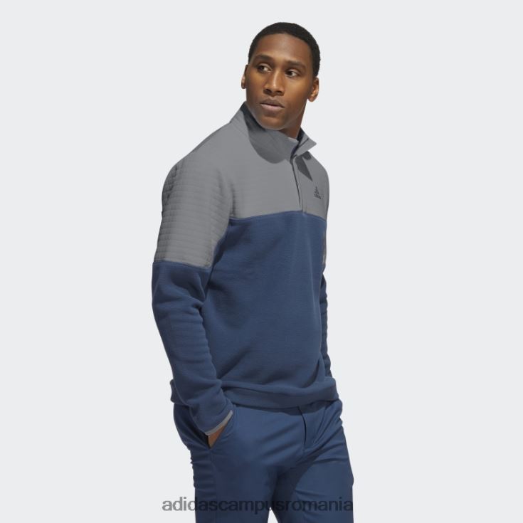 adidas campus romania Pulover cu fermoar 1/4 hidrofug gri adidas bărbați gri/bleumarin J266N220760