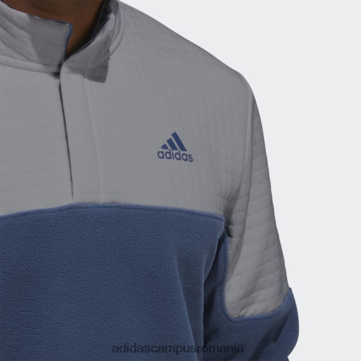 adidas campus romania Pulover cu fermoar 1/4 hidrofug gri adidas bărbați gri/bleumarin J266N220760