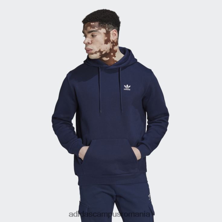 adidas campus romania adicolor essentials trefoil hoodie night indigo adidas bărbați indigo de noapte J266N220754