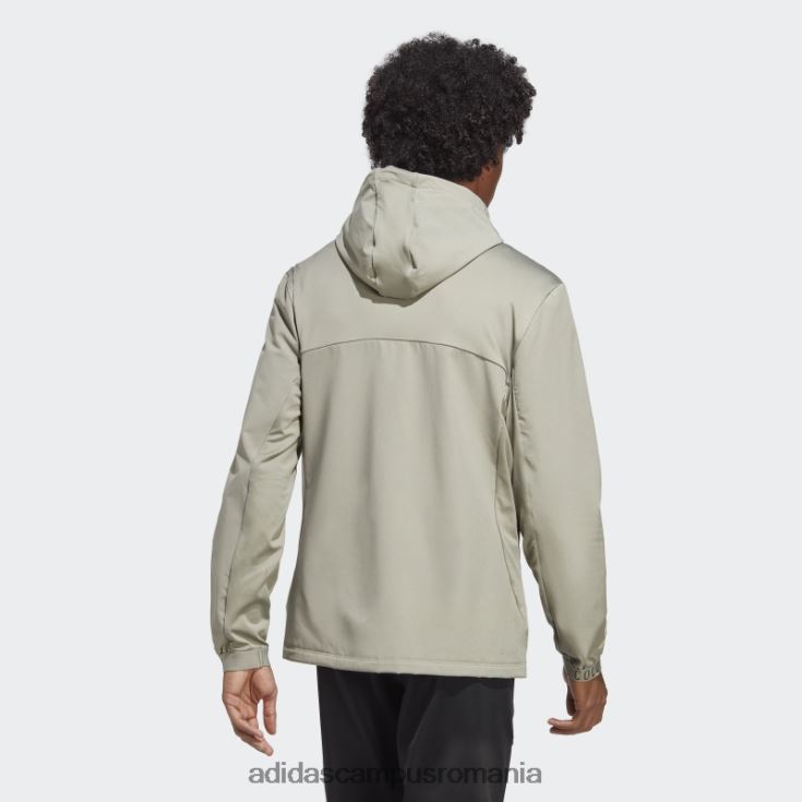 adidas campus romania argintiu pebble cold.rdy hanorac pentru antrenament cu fermoar complet bărbați pietricica de argint J266N220831