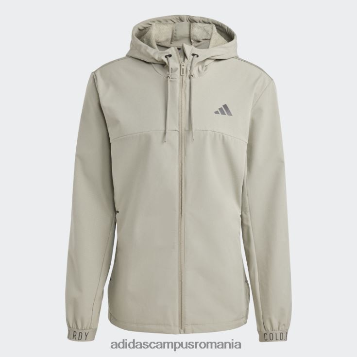 adidas campus romania argintiu pebble cold.rdy hanorac pentru antrenament cu fermoar complet bărbați pietricica de argint J266N220831