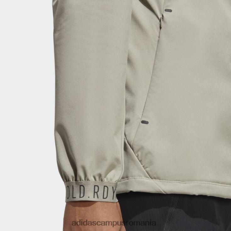 adidas campus romania argintiu pebble cold.rdy hanorac pentru antrenament cu fermoar complet bărbați pietricica de argint J266N220831