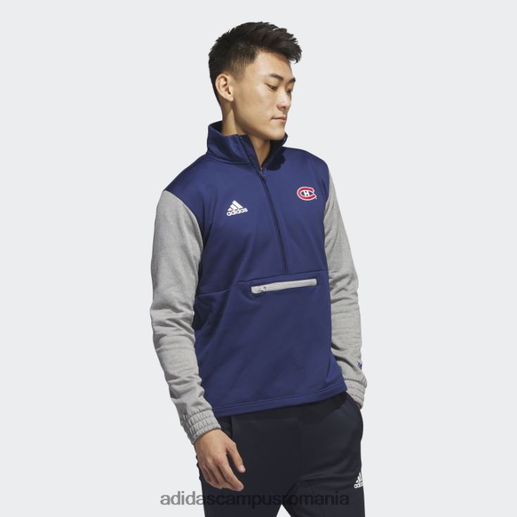 adidas campus romania canadiens 22 nhl jachetă cu fermoar 1/4 bleumarin bărbați bleumarin/gri mediu/nhl-mca-508 J266N220785