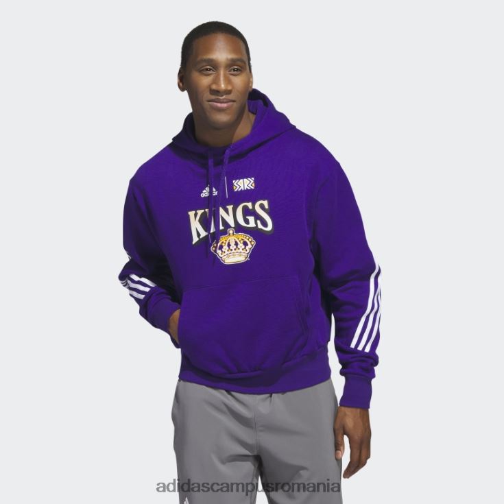 adidas campus romania coll purple mel kings lifestyle pulover bărbați coll violet mel/alb/multi J266N220878