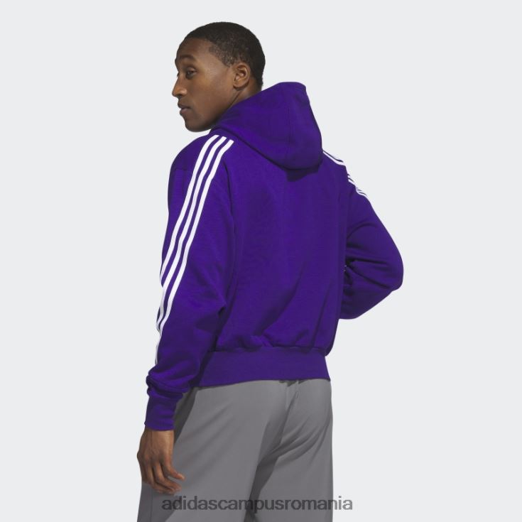 adidas campus romania coll purple mel kings lifestyle pulover bărbați coll violet mel/alb/multi J266N220878