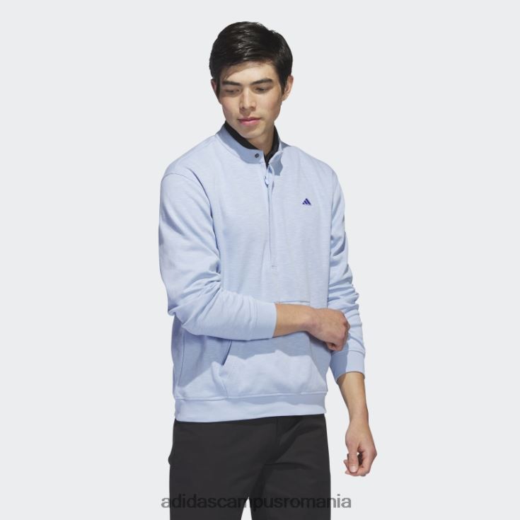 adidas campus romania du-te la 1/4-zip pulover albastru zori bărbați zori albastre J266N220887