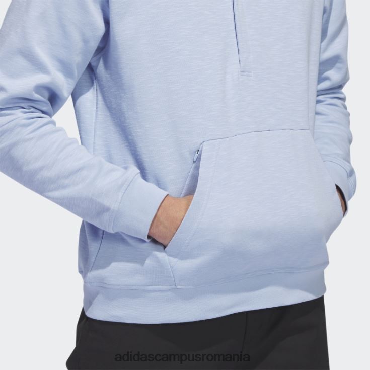 adidas campus romania du-te la 1/4-zip pulover albastru zori bărbați zori albastre J266N220887