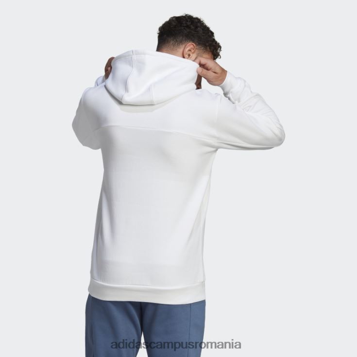 adidas campus romania ecuson din lână de stadion al hanoracului sport alb bărbați alb J266N220971