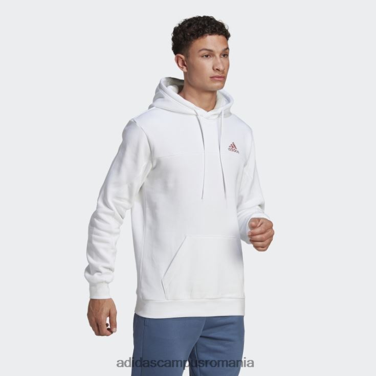adidas campus romania ecuson din lână de stadion al hanoracului sport alb bărbați alb J266N220971