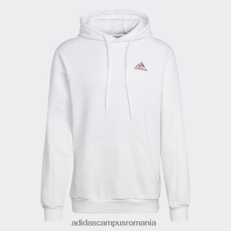 adidas campus romania ecuson din lână de stadion al hanoracului sport alb bărbați alb J266N220971