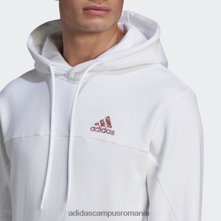 adidas campus romania ecuson din lână de stadion al hanoracului sport alb bărbați alb J266N220971