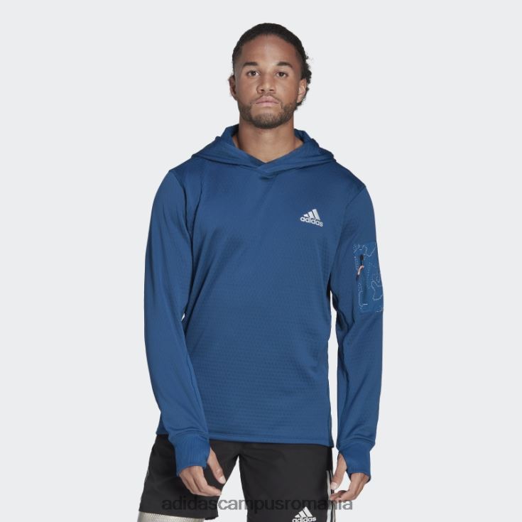 adidas campus romania fleece x-city running hanorac modă marine bărbați marin J266N220786