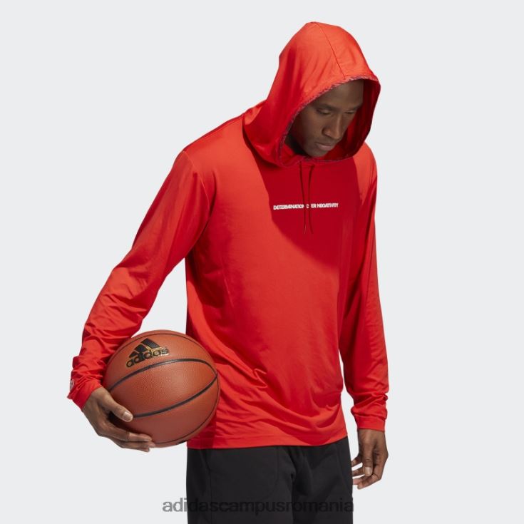 adidas campus romania hanoraș pulover donovan mitchell roșu adidas bărbați roșu J266N220916