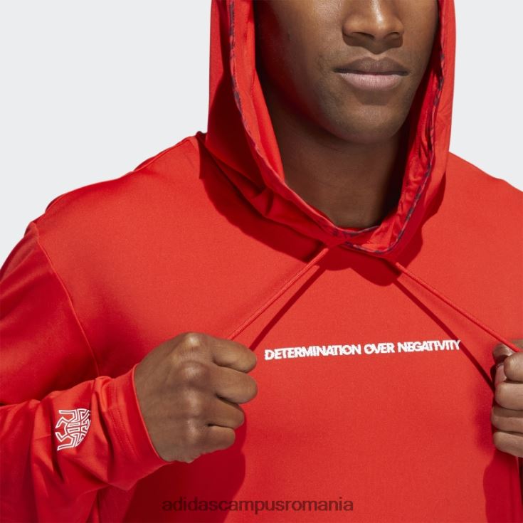 adidas campus romania hanoraș pulover donovan mitchell roșu adidas bărbați roșu J266N220916