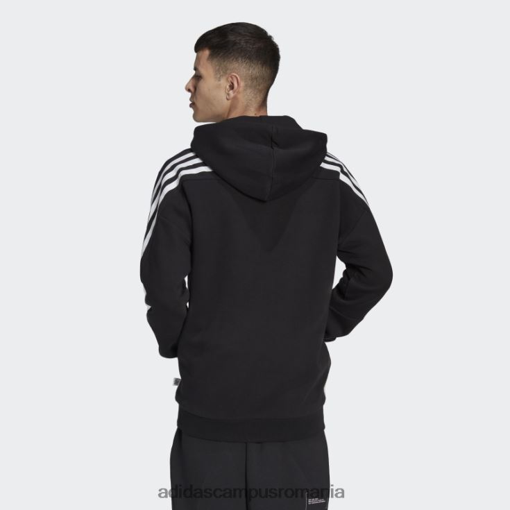 adidas campus romania hanorac adidas cu fermoar complet din fleece icons future black bărbați negru J266N220757
