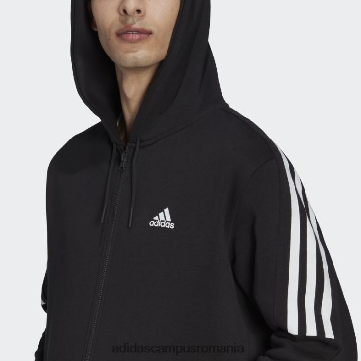 adidas campus romania hanorac adidas cu fermoar complet din fleece icons future black bărbați negru J266N220757